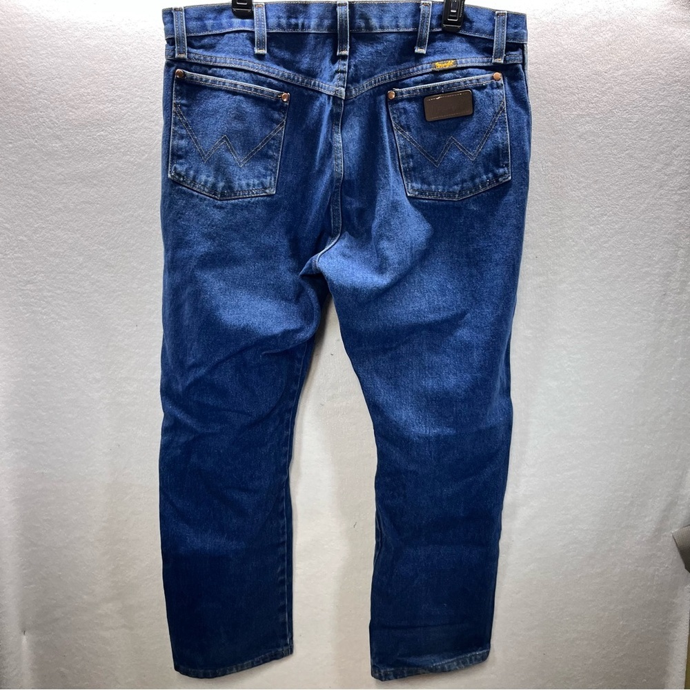 Wrangler Cowboy Cut Slim Fit Jeans 1013MWZPW Mens 38/32 Blue Denim Western 2752